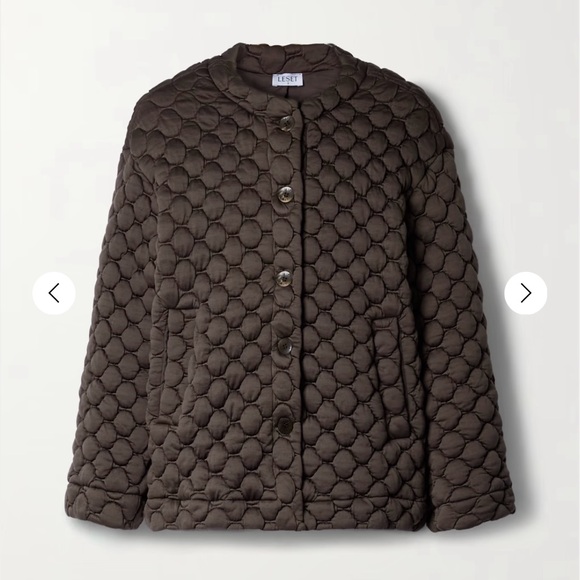 Brand new with tags LESET jack quilted jersey bomber jacket - Picture 6 of 9